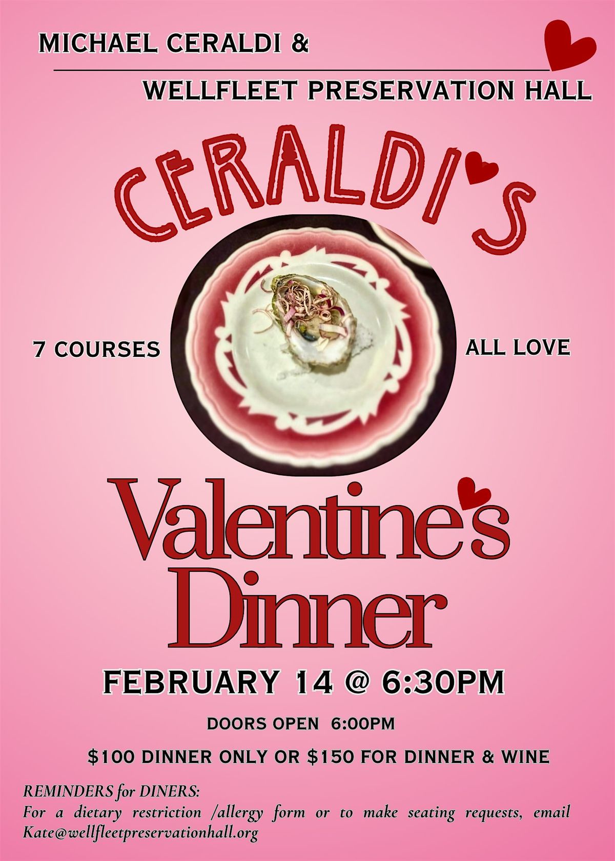 Ceraldis Valentines Dinner