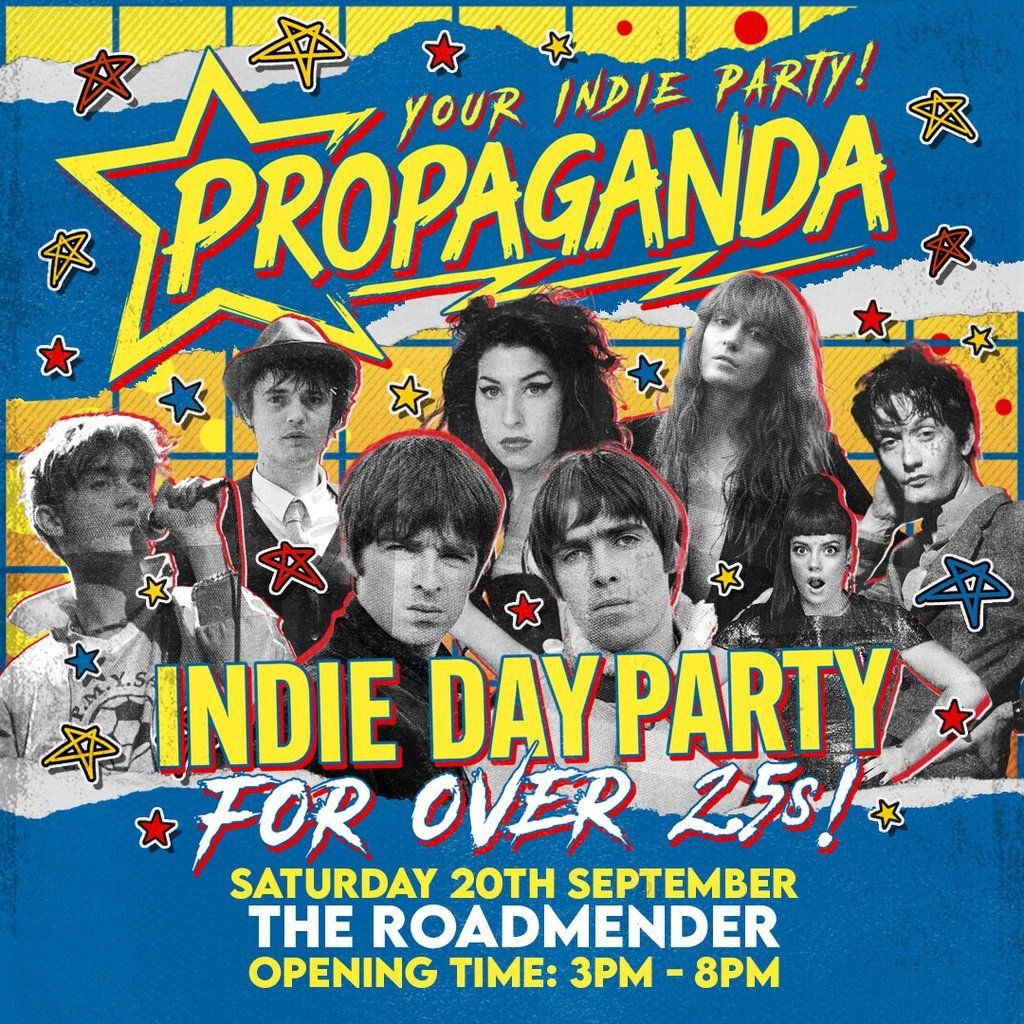 Propaganda - Indie Day Party for Over 25s - Northampton!, 20 September | Event in Northampton | AllEvents