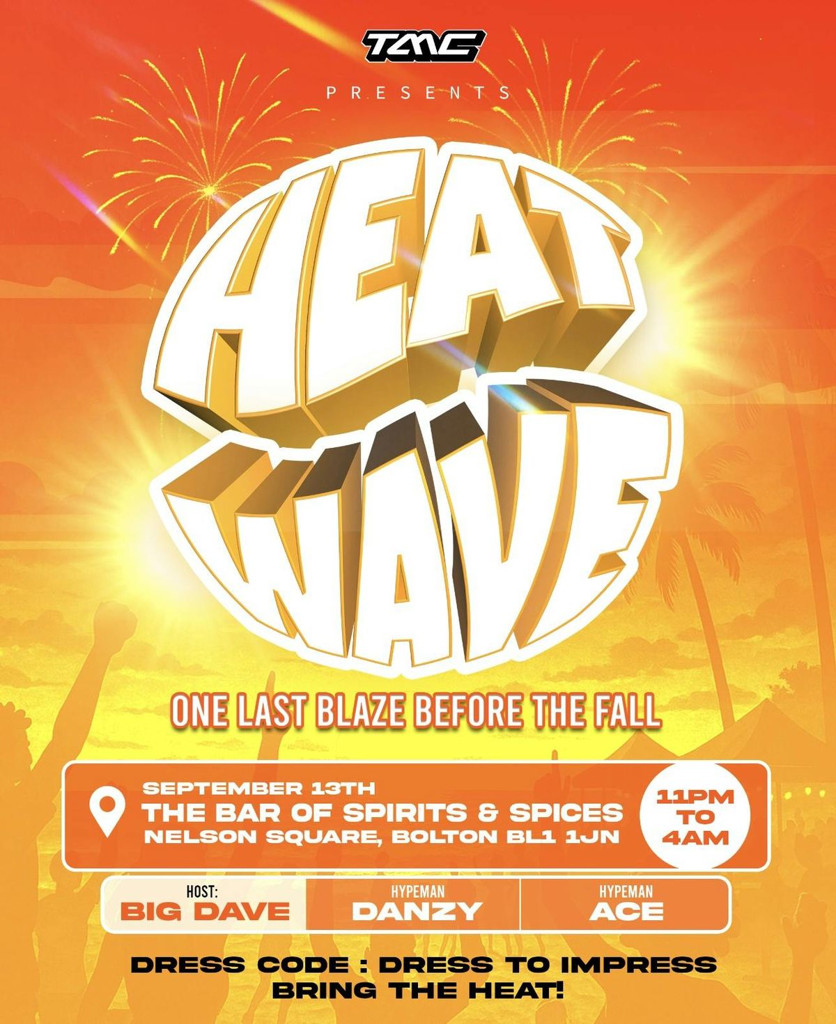 HEAT WAVE – One Last Blaze Before the Fall 🔥, 13 September | Event in Bolton | AllEvents