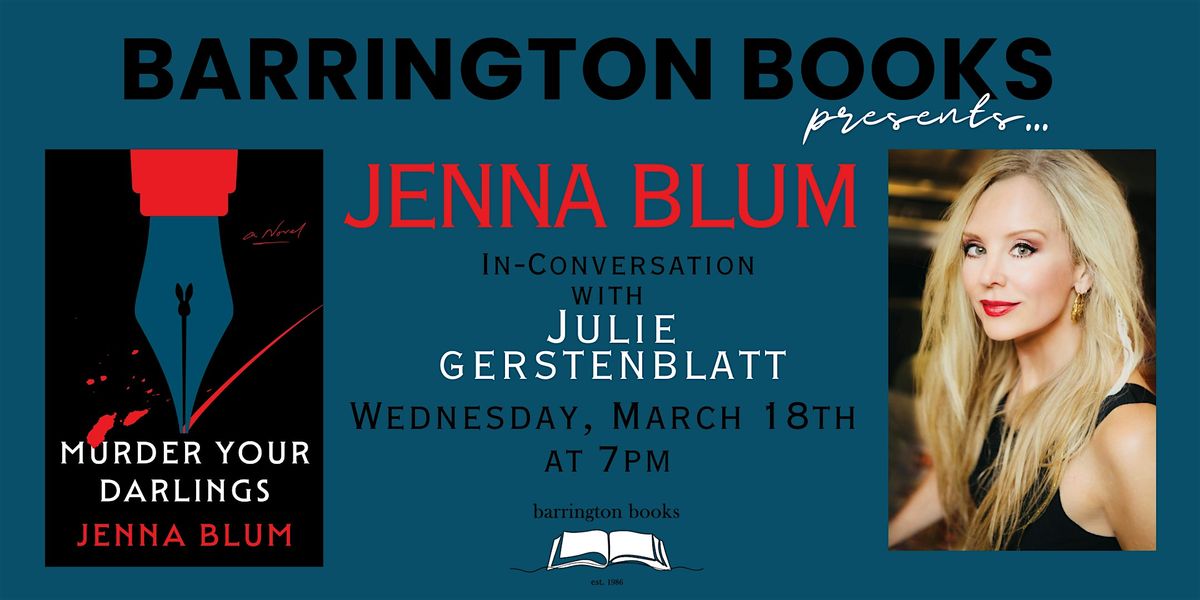 Jenna Blum, 18 March | Event in Barrington | AllEvents