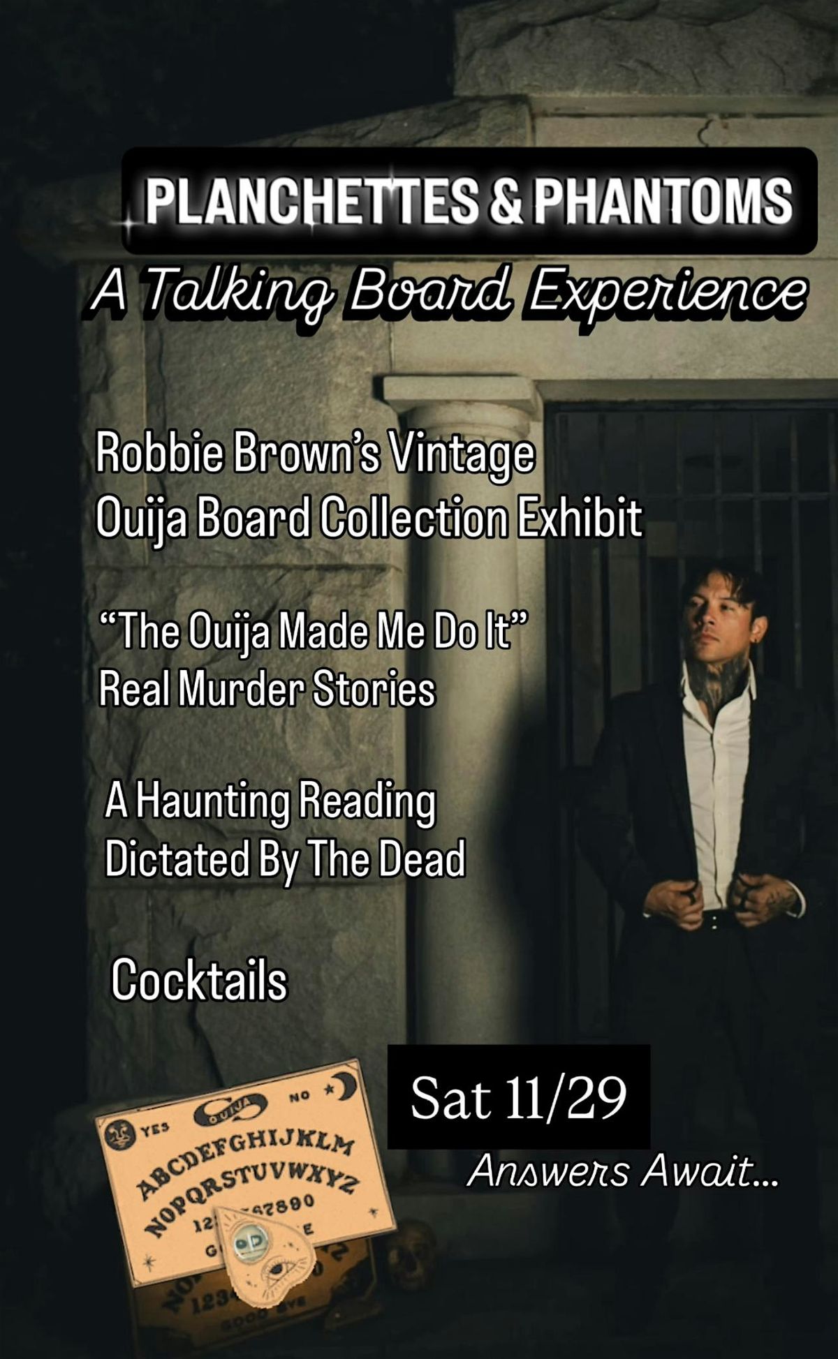 PLANCHETTES & PHANTOMS: A Talking Board Experience | Event in San Antonio | AllEvents
