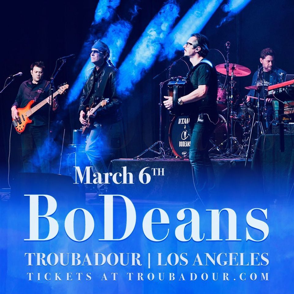 BoDeans at Troubadour, 9081 Santa Monica Blvd West Hollywood, CA
