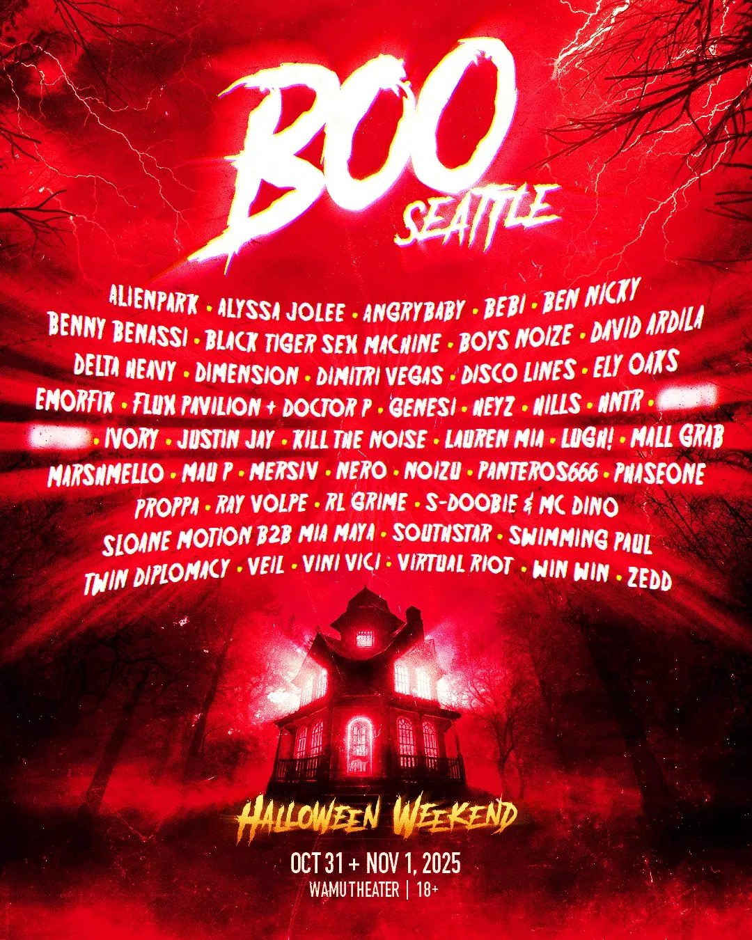 2025 Boo Seattle - Friday at WaMu Theater - Seattle, WaMu Theater ...