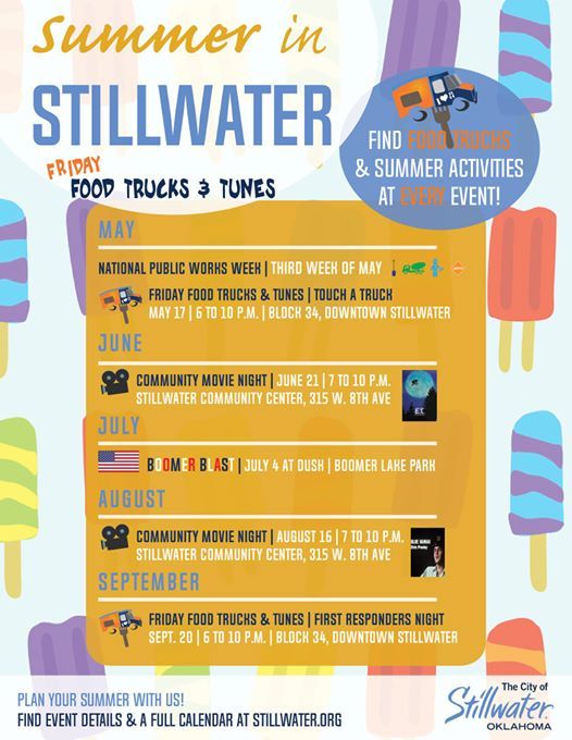 Friday Food Trucks Tunes At Downtown Stillwater Oklahoma