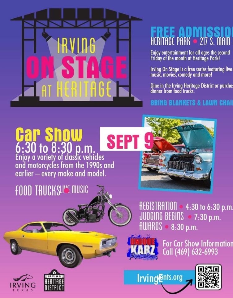 Classic Car Show and Concert in Irving Tx, Irving Heritage Park