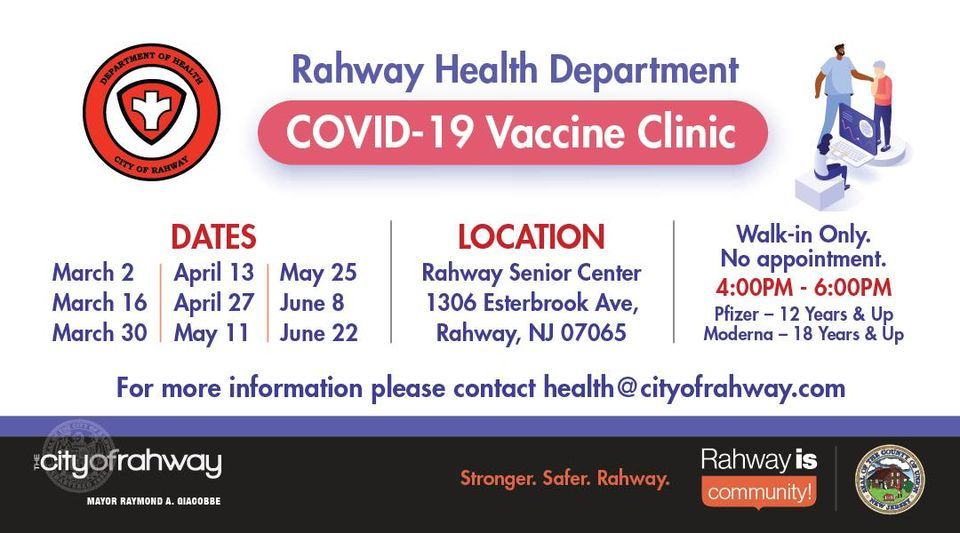 COVID19 Vaccination Clinic, Rahway Senior Citizens Center, 8 June 2023