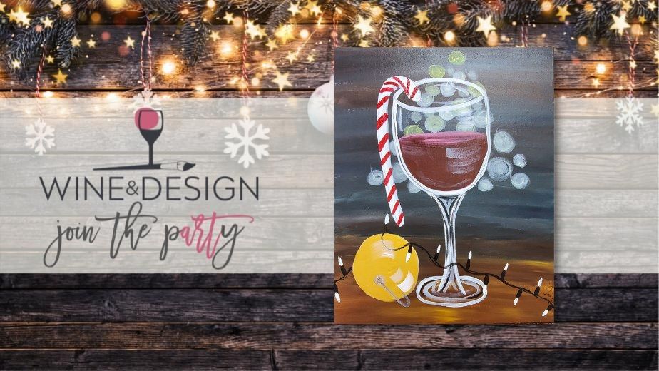 Paint & Sip CHRISTMAS SANGRIA, Wine & Design Chapel Hill (Chapel Hill