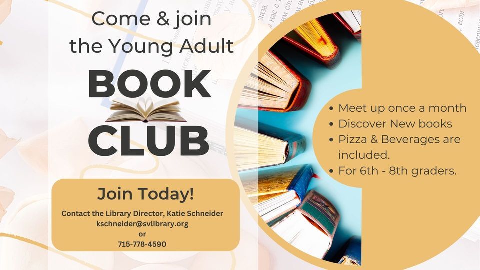 Teen Book Club (6th8th grade)!, Spring Valley Public Library, June 19