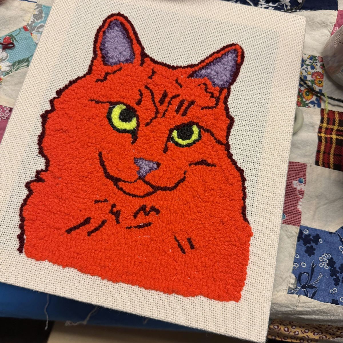 Punch Needle Pet Portrait Workshop, Ugly Baby's Workshop, Seattle, 18 ...