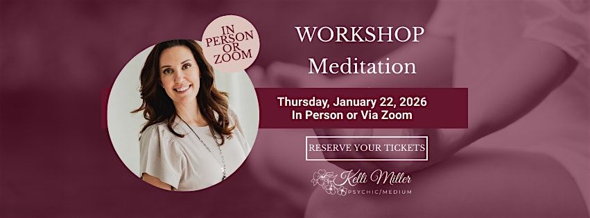 IN PERSON - Meditation Workshop, 22 January | Event in Omaha | AllEvents
