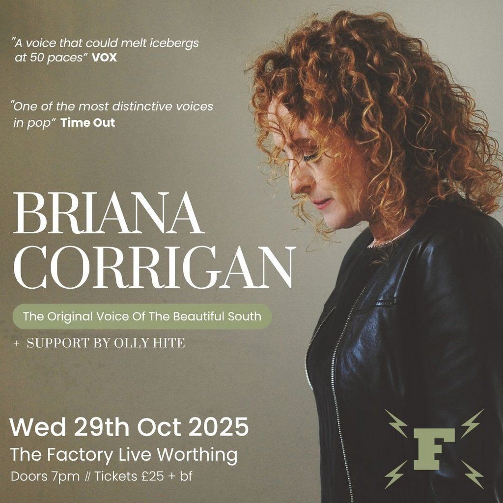 Briana Corrigan (Of The Beautiful South), 29 October | Event in Worthing | AllEvents