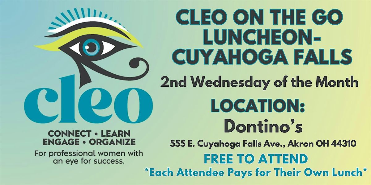 2026 CLEO on the Go Luncheons - Cuyahoga Falls, 14 January | Event in Akron | AllEvents