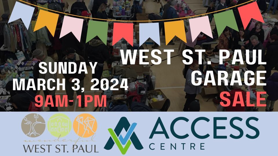 West St. Paul Garage Sale, West St. Paul Recreation - Access Centre