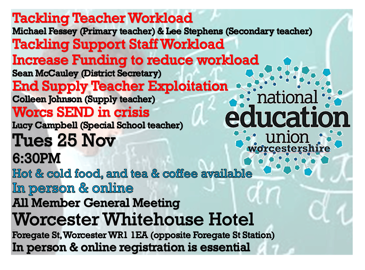 All Members' General Meeting, 25 November | Event in Worcester | AllEvents