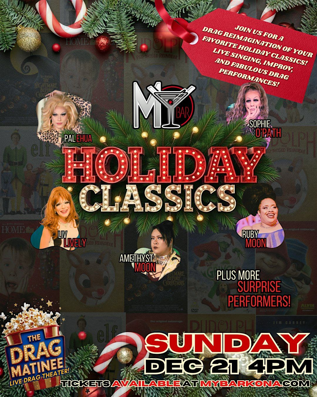 DRAG MATINEE @MY BAR: HOLIDAY CLASSICS!, 21 December | Event in Kailua-Kona | AllEvents