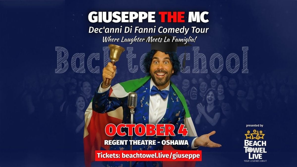 Giuseppe The MC at Regent Theatre-UOIT, 4 October | Event in Oshawa | AllEvents