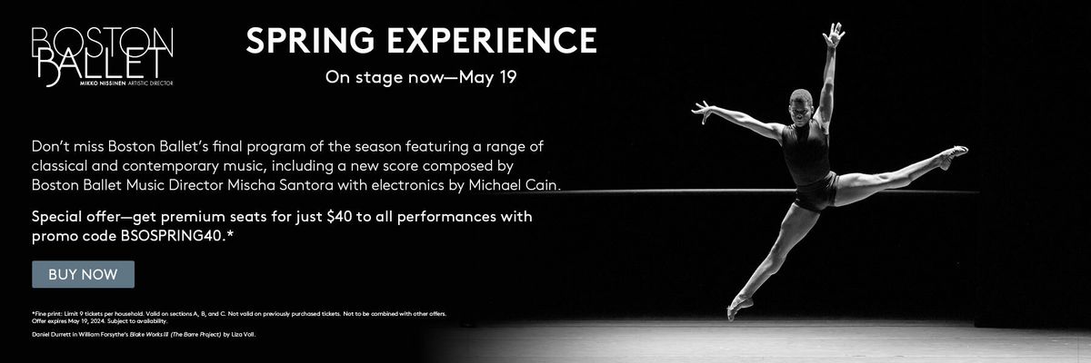 Parking Boston Ballet: Spring Experience, 9 May | Event in Boston | AllEvents
