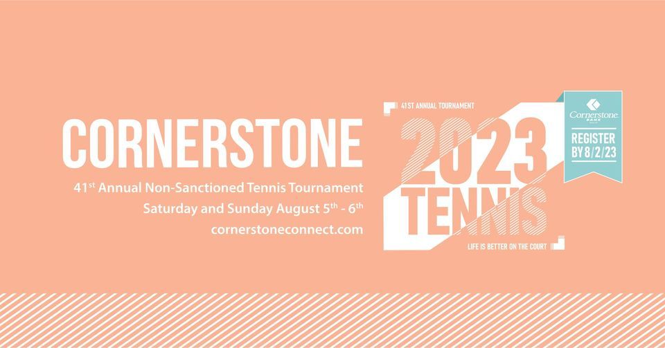 Cornerstone Tennis Tournament, York High School, York Ne, 5 August to 6 August AllEvents.in