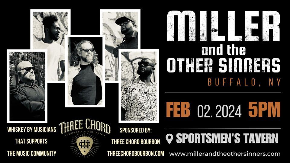 Miller and The Other Sinners Live at Sportsmens sponsored by Three