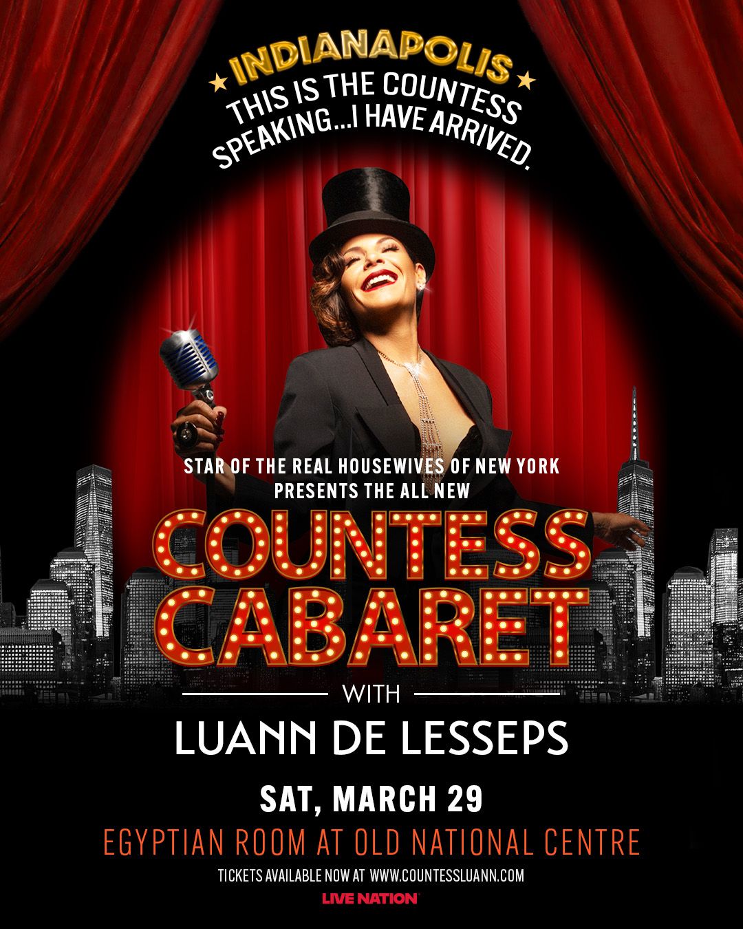 Countess Luann, 11 December | Event in Lawrence | AllEvents