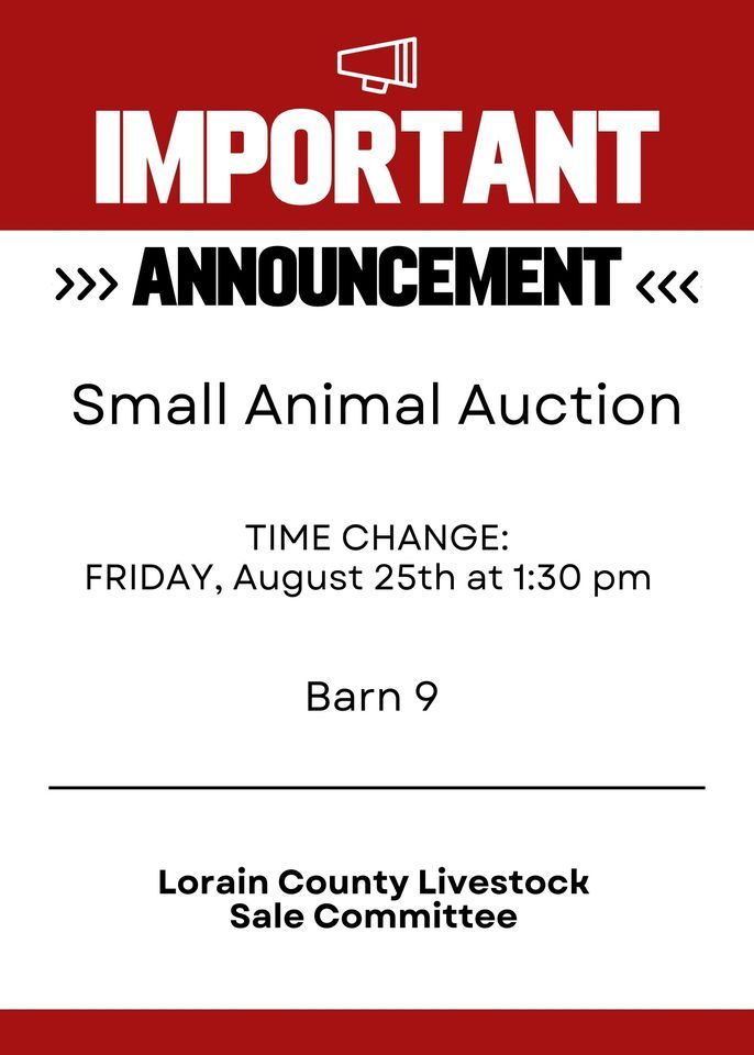 2023 Lorain County Junior Fair Small Animal Livestock Auction, Lorain