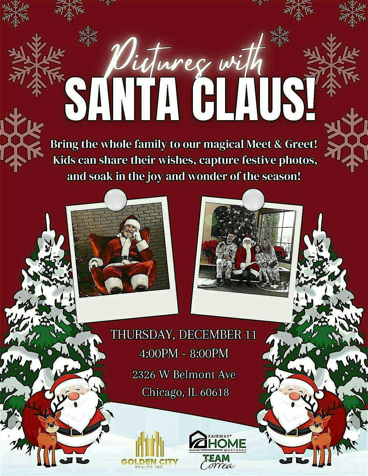 Pictures with Santa Claus!, 11 December | Event in Chicago | AllEvents
