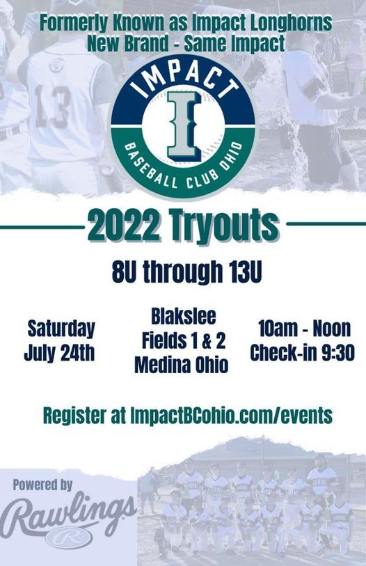 8u 9u 10u Impact Bc Ohio Tryouts Blakeslee Fields Medina 24 July Medina Events 2022