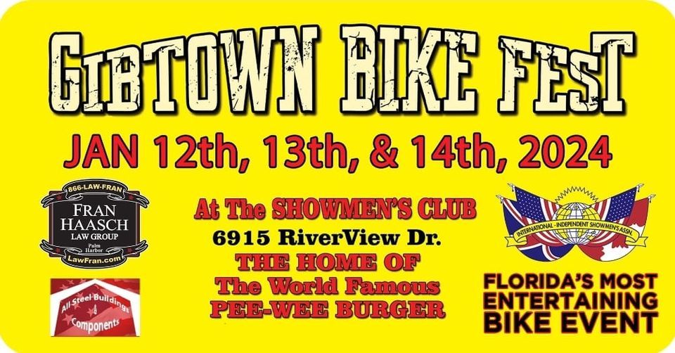 Gibtown Bike Fest 2025, Gibtown Showmens Club, Riverview, January 12 to