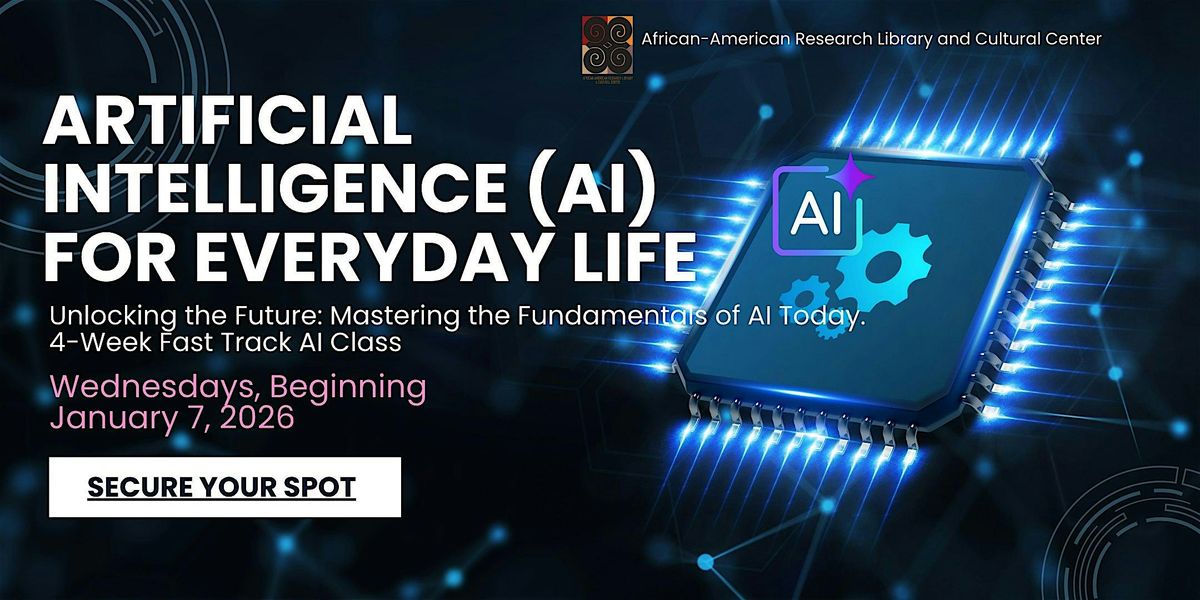 Artificial Intelligence (AI) for Everyday Life, 7 January | Event in Fort Lauderdale | AllEvents