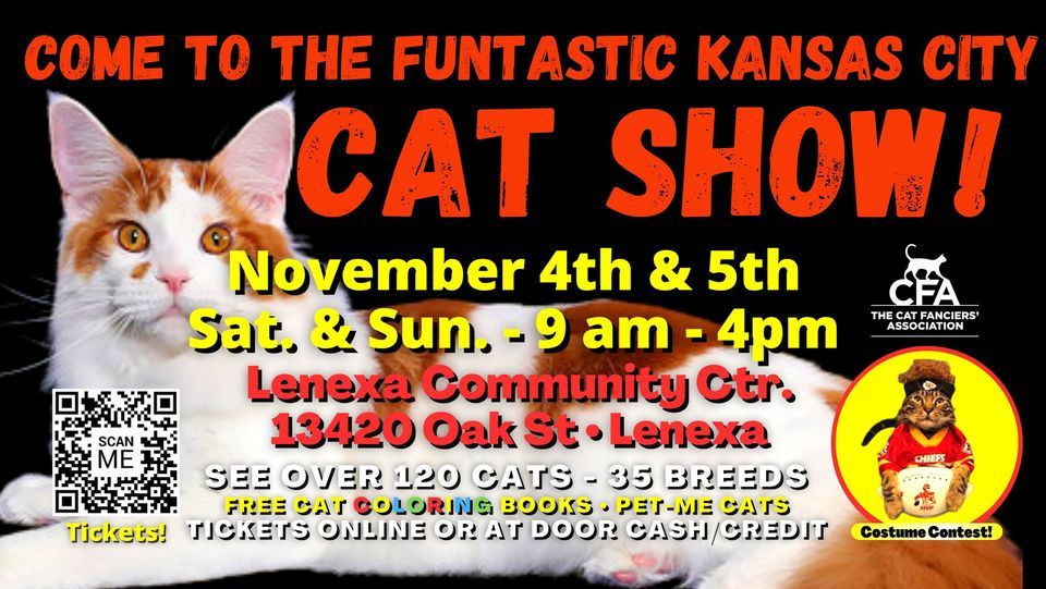 Come To the FUNTASTIC Kansas City CAT SHOW!, Lenexa Community Center