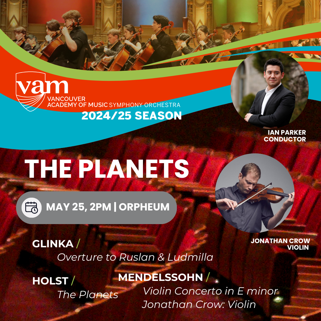 Violinist Jonathan Crow and Holsts Planets at Kay Meek Centre, 24 May | Event in West Vancouver | AllEvents