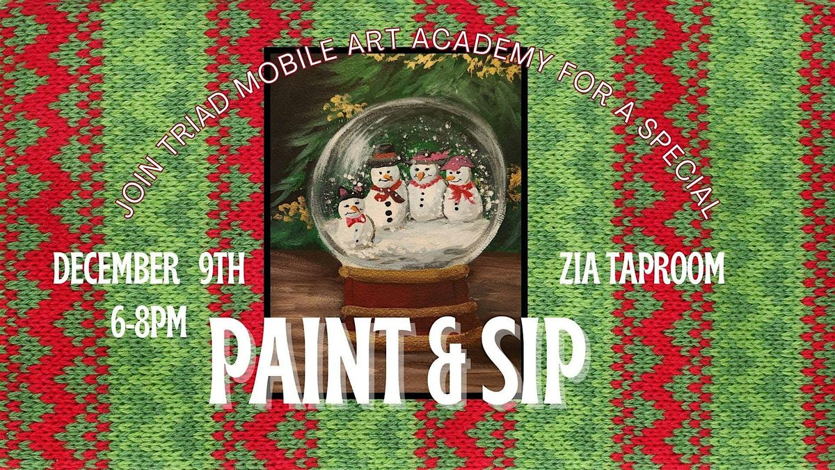 Holiday Paint and Sip Party at Zia Taproom, 9 December | Event in Burlington | AllEvents