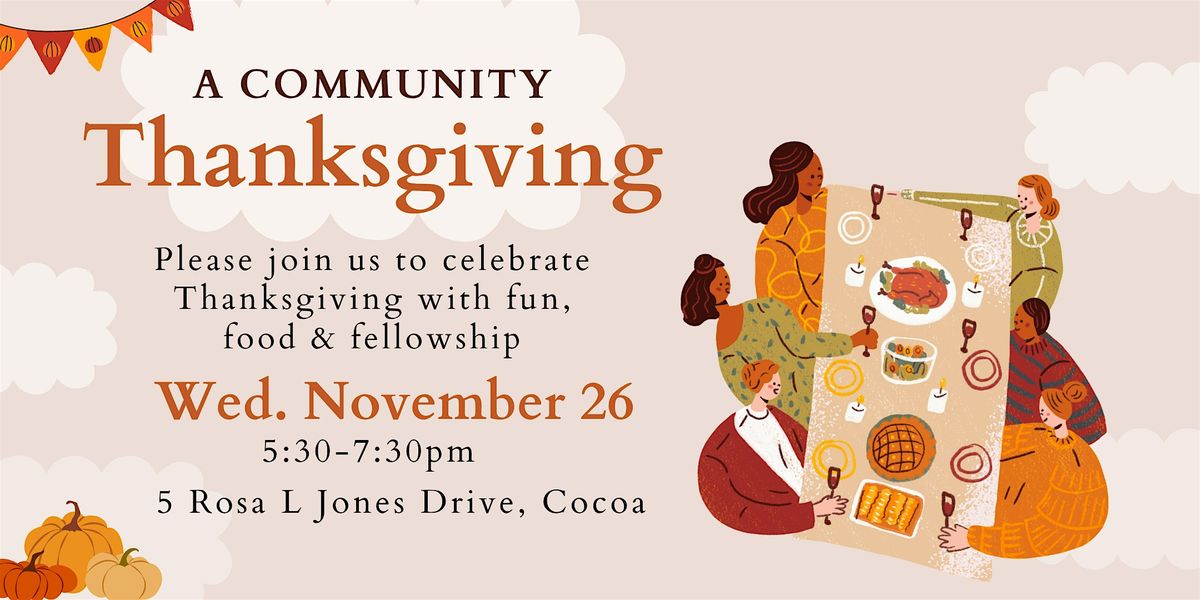 Community Thanksgiving Dinner, 26 November | Event in Cocoa | AllEvents