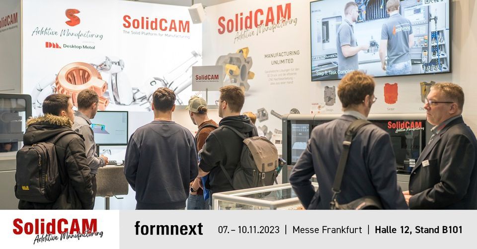 SolidCAM Additive auf der Formnext 2023, Messe Frankfurt, 7 November to ...