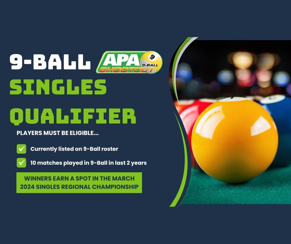 9Ball SPLASH Singles Qualifier, Fordor's Billiards & Darts, Kearney