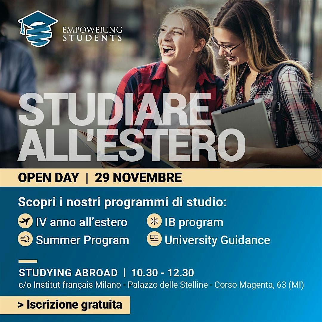 Open Day – Studiare all’Estero, 29 November | Event in Milano | AllEvents