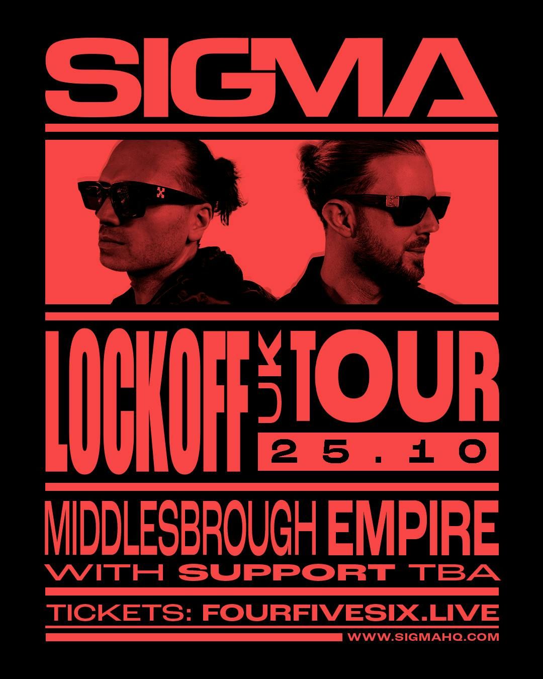 Sigma | Middlesbrough, 25 October | Event in Middlesbrough | AllEvents