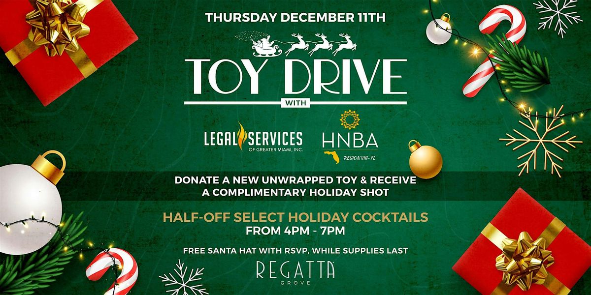 Holiday Harbour Toy Drive with Legal Services and HNBA at Regatta Grove, 11 December | Event in Miami | AllEvents