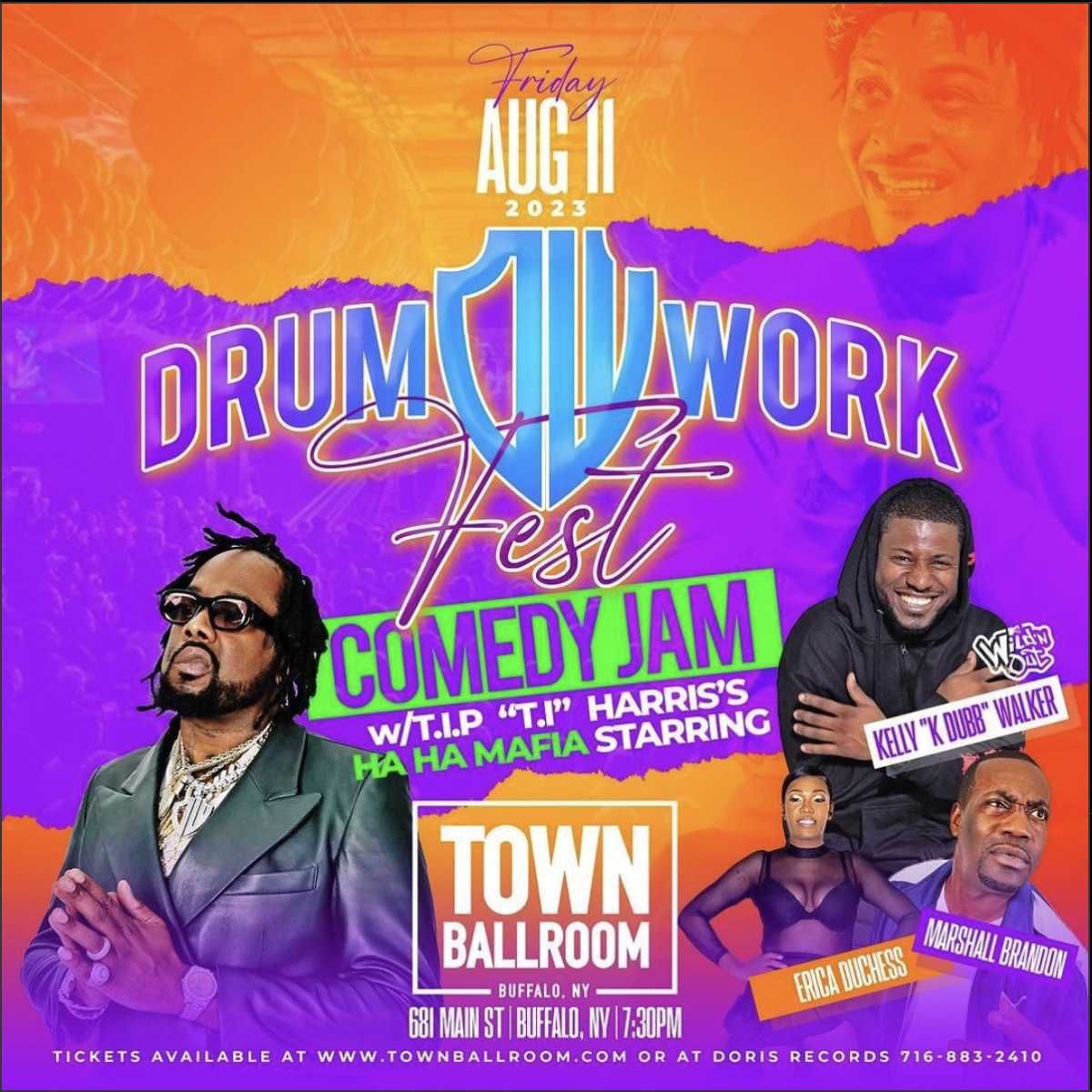 Drumwork Fest Comedy Jam, Town Ballroom, Buffalo, 11 August 2025