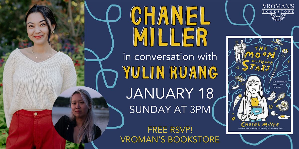Chanel Miller, with Yulin Kuang, discusses & signs The Moon Without Stars, 18 January | Event in Pasadena