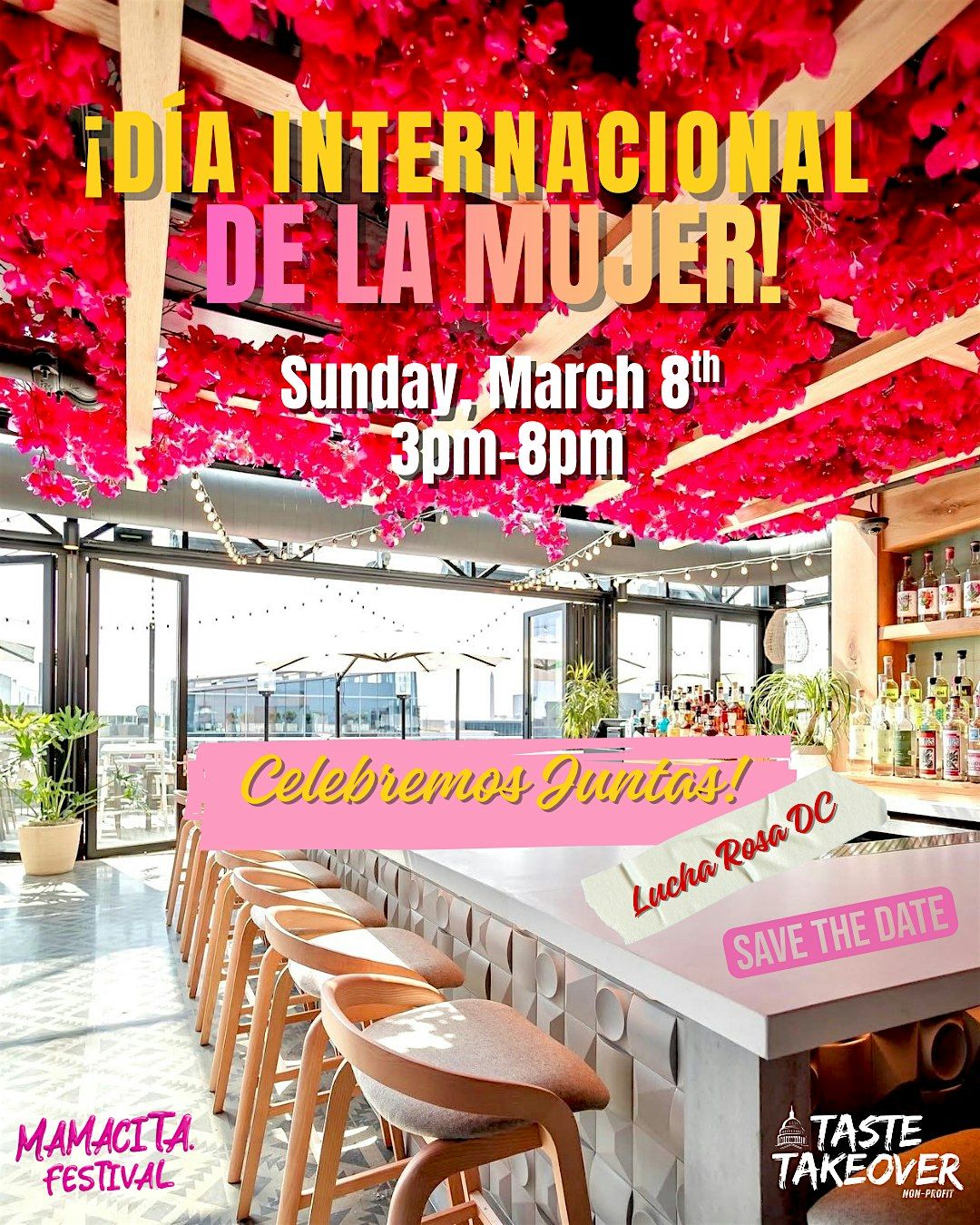 ¡DÍA INTERNACIONAL DE LA MUJER! CELEBREMOS JUNTAS! Join us for a bea