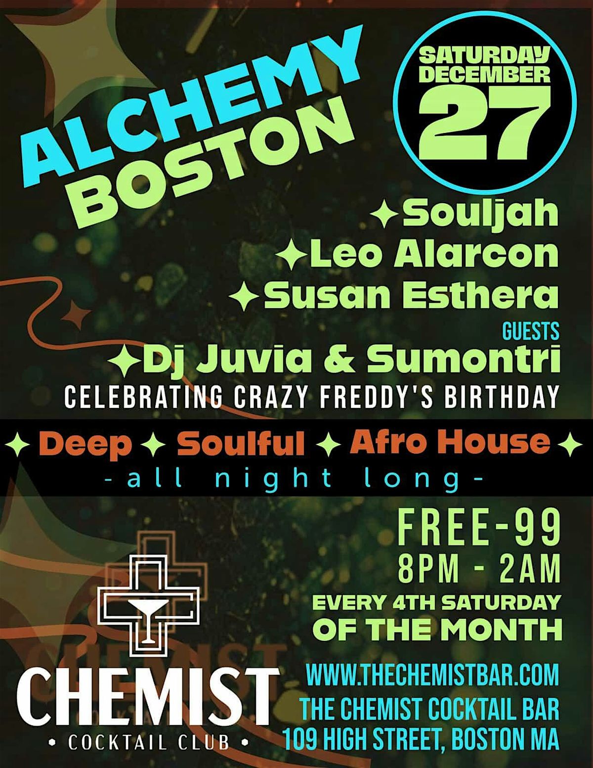UNDERGROUND HOUSE MUSIC by Alchemy Boston, 27 December | Event in Boston | AllEvents