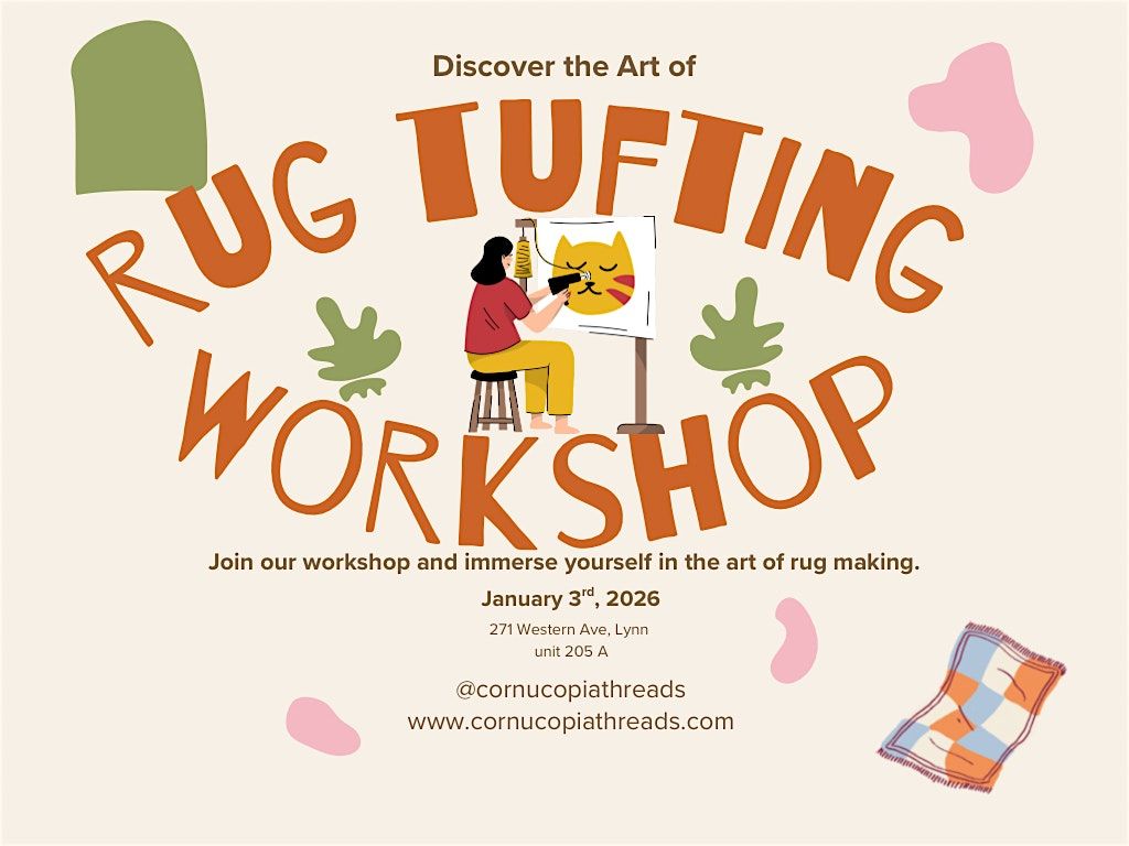 Rug Tufting workshop, 3 January | Event in Lynn | AllEvents