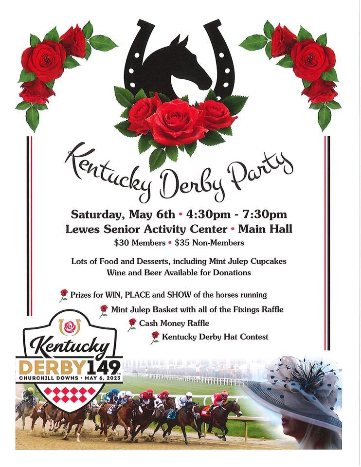 Kentucky Derby Party, Lewes Senior Activity Center, May 6 2023 | AllEvents.in | AllEvents.in Kentucky Derby Party, 6 May | Event in Lewes | AllEvents.in