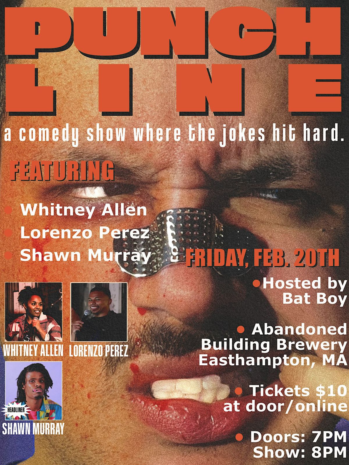 PUNCHLINE COMEDY SHOW EASTHAMPTON, 20 February | Event in Easthampton | AllEvents
