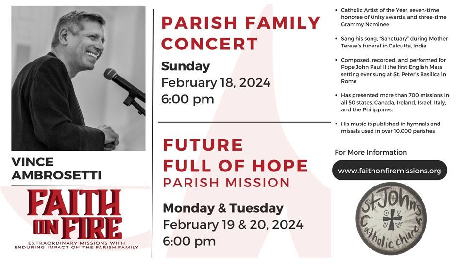 St Johns Lenten Misssion, St John the Baptist Catholic Church, Atlantic