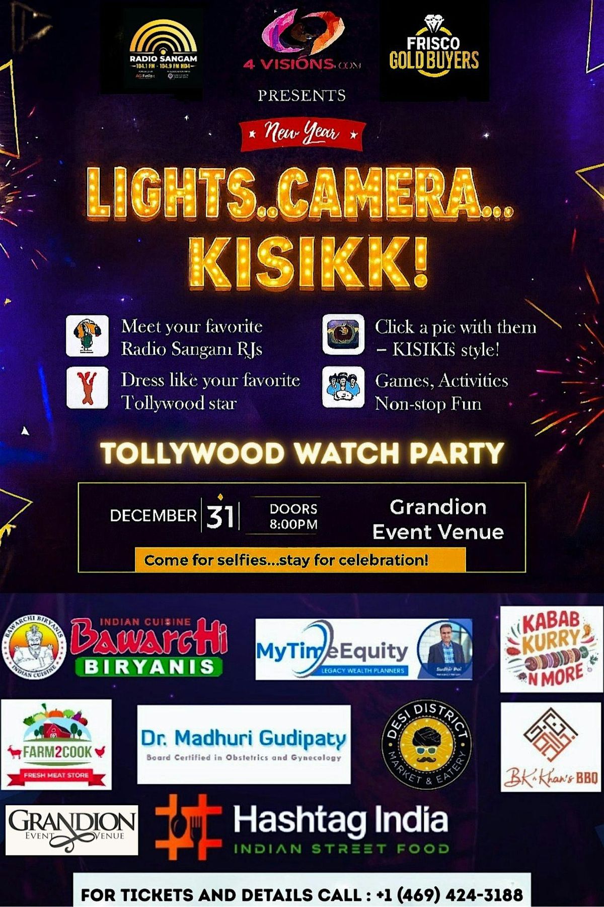 Tollywood New Year 2026 Eve Gala, 31 December | Event in Frisco | AllEvents