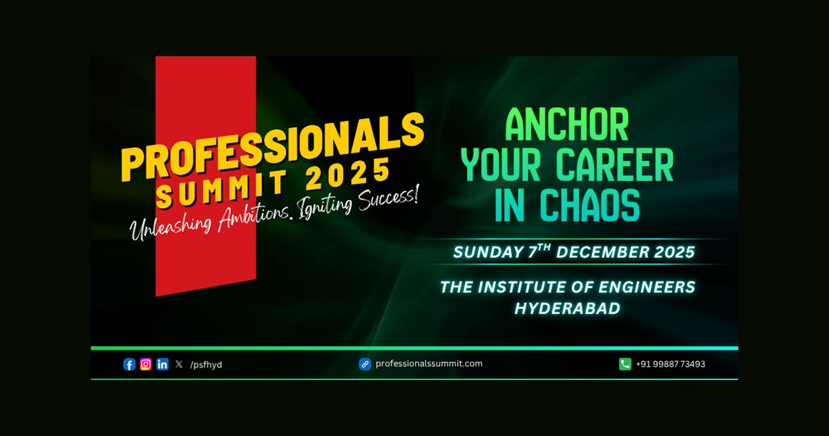 Professionals Summit 2025, 7 December | Event in Hyderabad | AllEvents