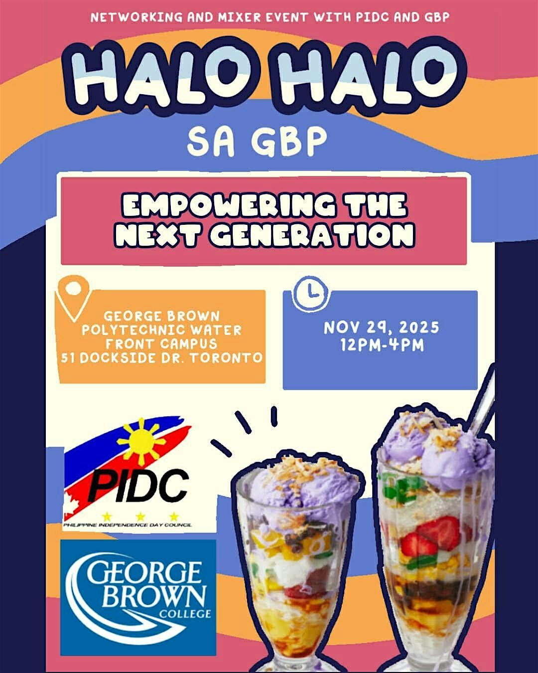 Halo Halo sa GBP - Empowering the Next Generation, 29 November | Event in Toronto | AllEvents