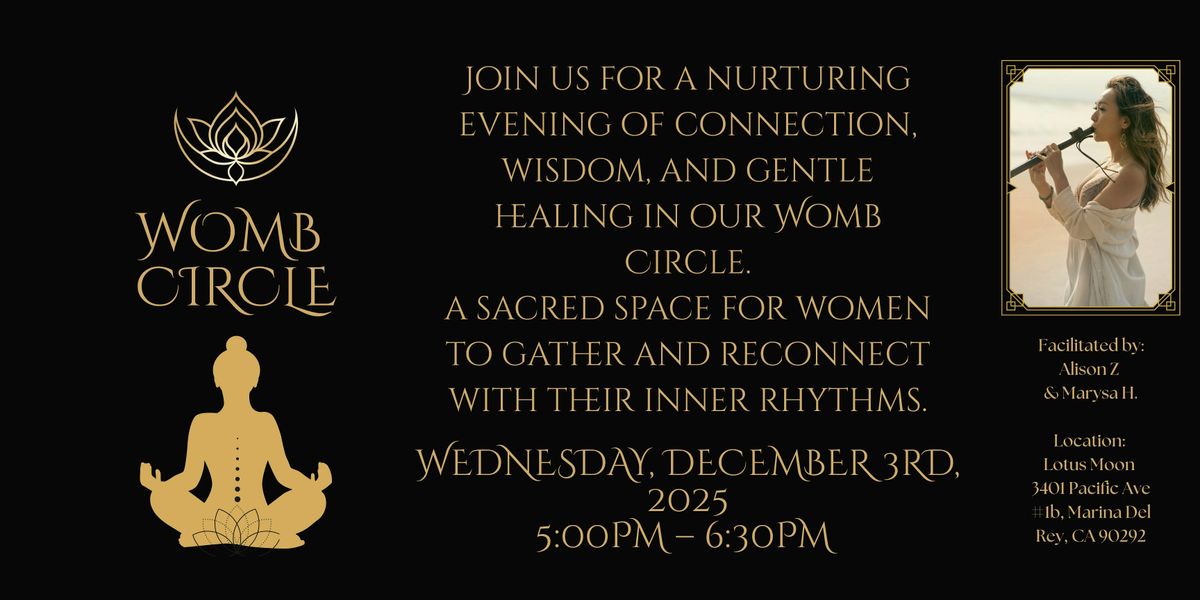 Womb Circle, 3 December | Event in Marina del Rey | AllEvents